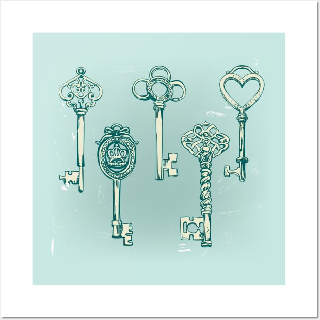 Fancy Keys Wall Art by EveFarb